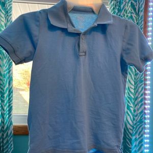 Unisex light blue polo